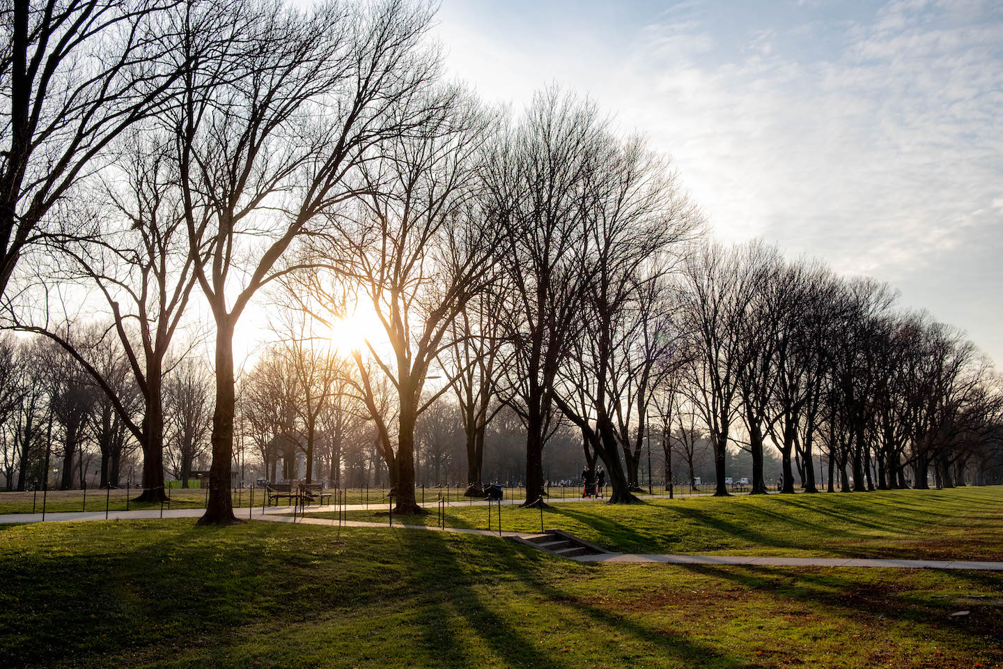 Golden light at the National Mall